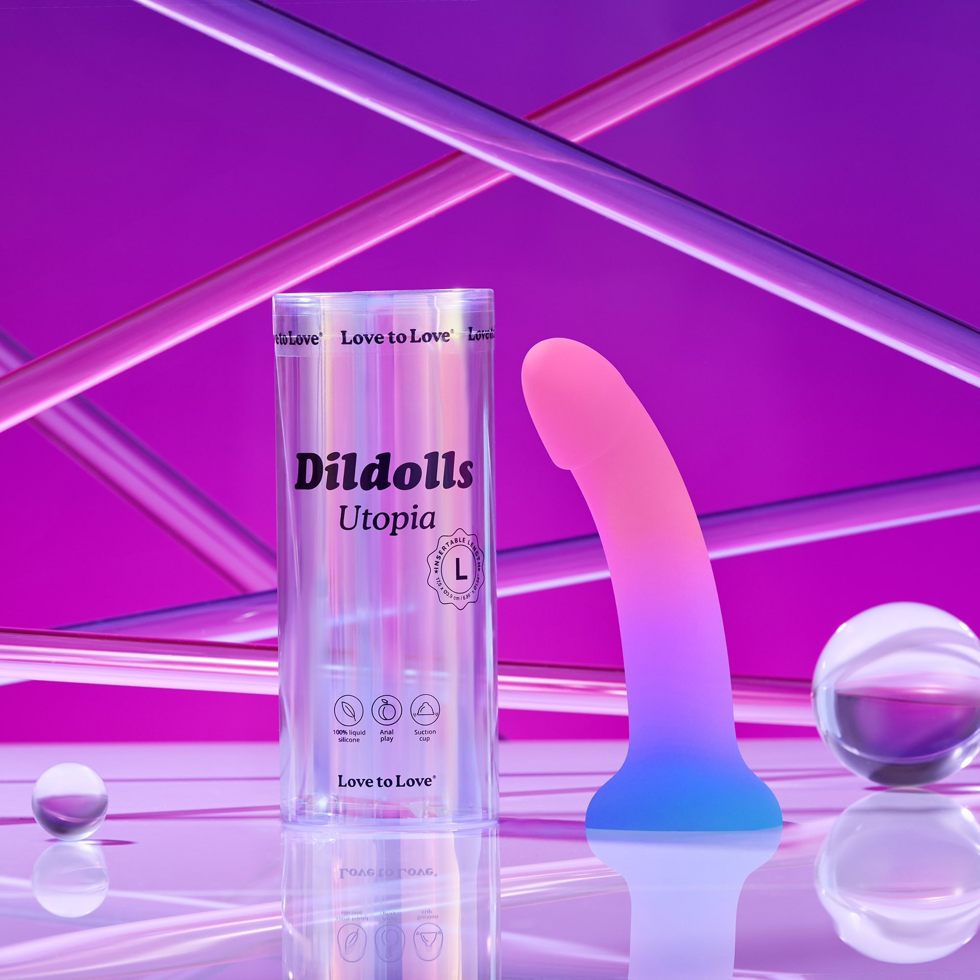 Фаллоимитатор из жидкого силикона Love to Love DILDOLLS - UTOPIA L