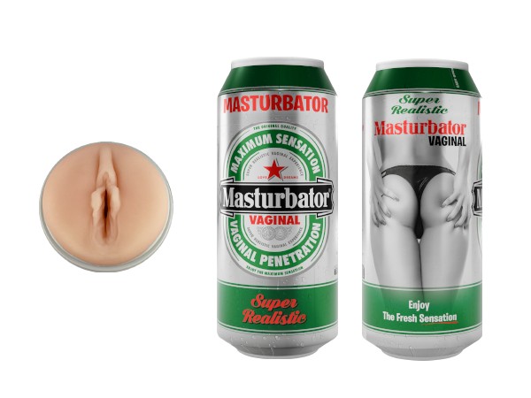 Мастурбатор в тубе Beer, вагина, Adrien Lastic