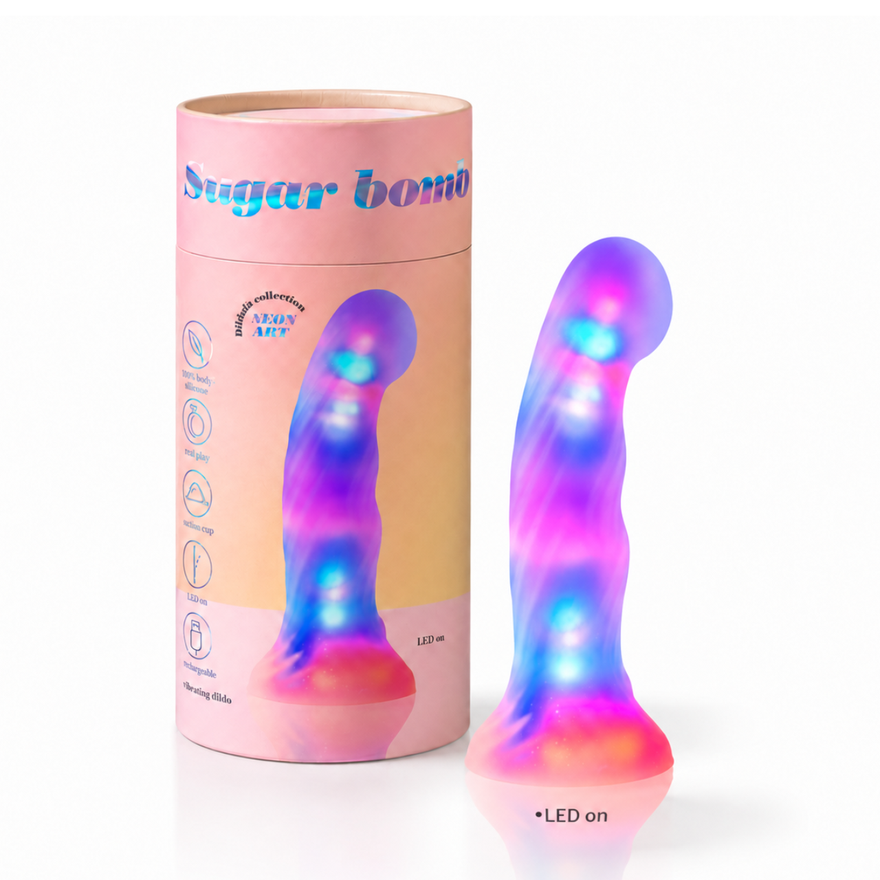 Светящийся фаллоимитатор Love to Love Dildo LED Sugar Bomb